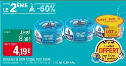 Match Petit Navire Morceaux de thon naturel offre