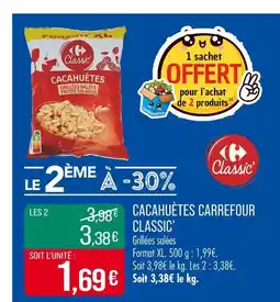 Match CARREFOUR CLASSIC Cacahuètes offre