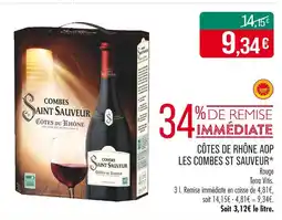 Match Combes Saint Sauveur Côtes de Rhône AOP offre