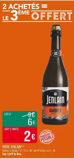 Match JENLAIN Bière offre