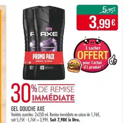 Match AXE Gel douche offre