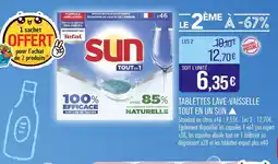 Match Sun Tablettes lave-vaisselle tout en un ▲ offre