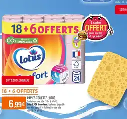 Match Lotus Papier toilette offre