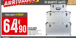 Batkor Lot de 3 boîtes de rangement offre