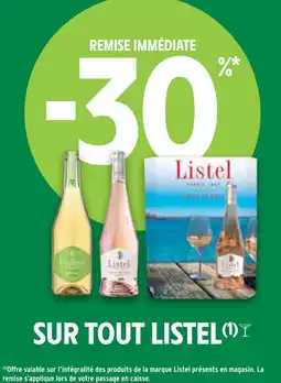 Intermarché LISTEL -30% remise immédiate sur tout listel offre