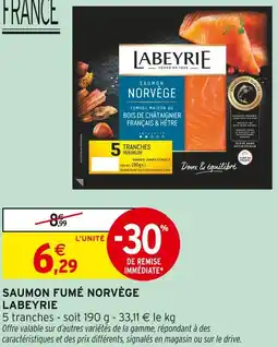 Intermarché LABEYRIE Saumon fumé Norvège offre