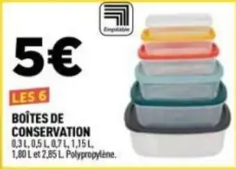 Centrakor Boîtes de conservation offre