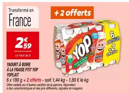 Netto YOPLAIT Yaourt à boire à la fraise Ptit Yop offre