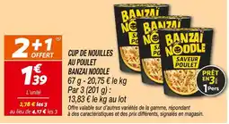 Netto Banzai Noodle Cup de nouilles au poulet offre