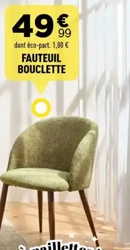 Centrakor Fauteuil bouclette offre