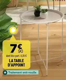 Centrakor La table d'appoint offre