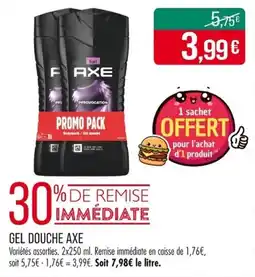 Match Gel douche axe offre