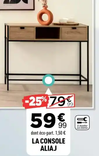 Centrakor La console aliaj offre