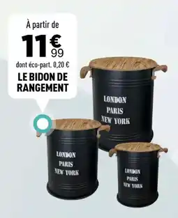 Centrakor Le bidon de rangement offre