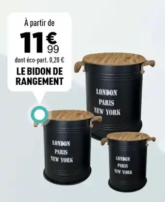 Centrakor Le bidon de rangement offre