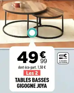 Centrakor Tables basses gigogne joya offre
