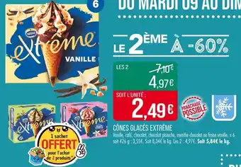 Match Cônes glacés extrême offre