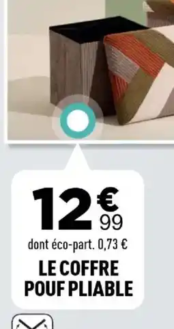 Centrakor Le coffre pouf pliable offre