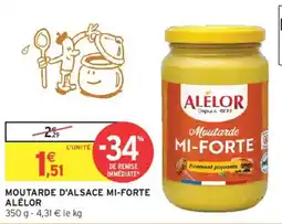 Intermarché Moutarde d'alsace mi-forte alélor offre