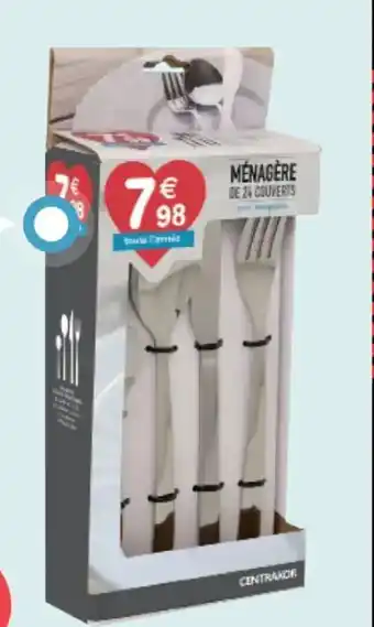 Centrakor La ménagère 24 pièces offre