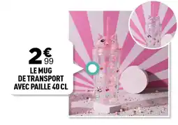 Centrakor Le mug de transport avec paille offre