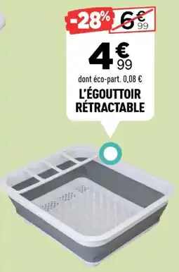 Centrakor L'égouttoir rétractable offre