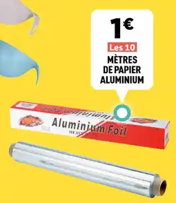 Centrakor Mètres de papier aluminium offre