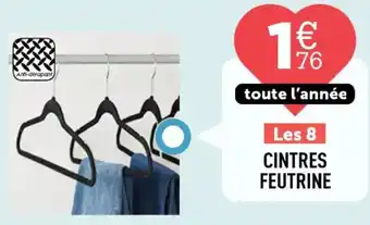 Centrakor Cintres feutrine offre