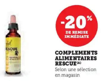 Super U Complements alimentaires rescue offre