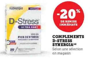 Super U Complements d-stress synergia offre
