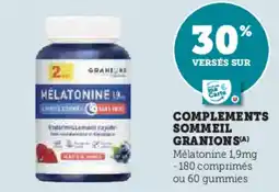 Super U Complements sommeil granions offre