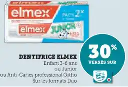 Super U Dentifrice elmex offre