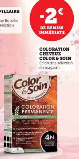 Super U Coloration cheveux color & soin offre