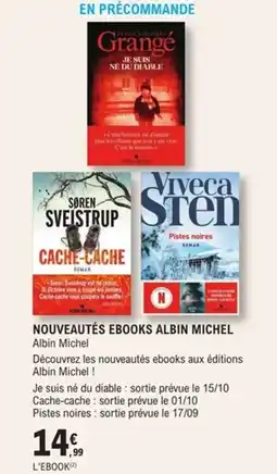 E.Leclerc Espace Culturel ALBIN MICHEL Nouveautés ebooks offre
