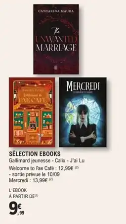 E.Leclerc Espace Culturel Sélection ebooks offre