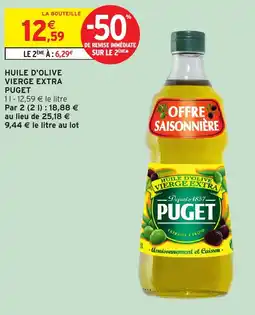Intermarché Express Huile d'olive vierge extra puget offre