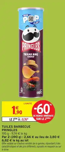 Intermarché Express Tuiles barbecue pringles offre