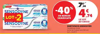 Maximarché Dentifrice sensodyne offre