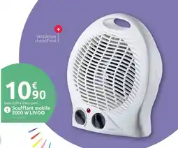 Mr Bricolage Soufflant mobile 2000 W LIVOO offre