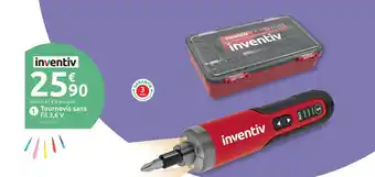 Mr Bricolage INVENTIV Tournevis sans fil 3,6 V offre