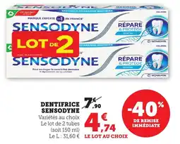 Maximarché Dentifrice sensodyne offre