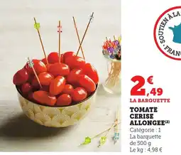 Maximarché Tomate cerise allongee offre