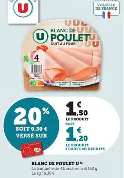 Maximarché Blanc de poulet u offre