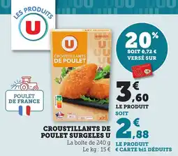 Maximarché Croustillants de poulet surgeles u offre