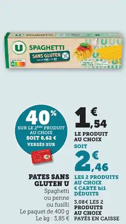 Maximarché Pates sans gluten u offre