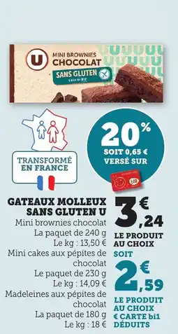 Maximarché Gateaux molleux sans gluten u offre