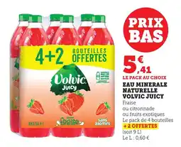 Maximarché Eau minerale naturelle volvic juicy offre
