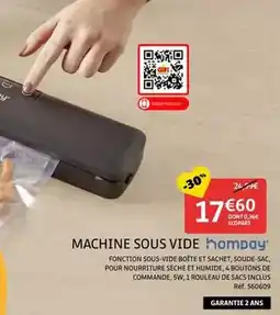 Gifi Homday - machine sous vide offre