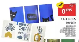 Gifi 3 affiches papier offre