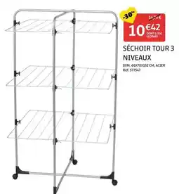 Gifi Dim - séchoir tour 3 niveaux offre